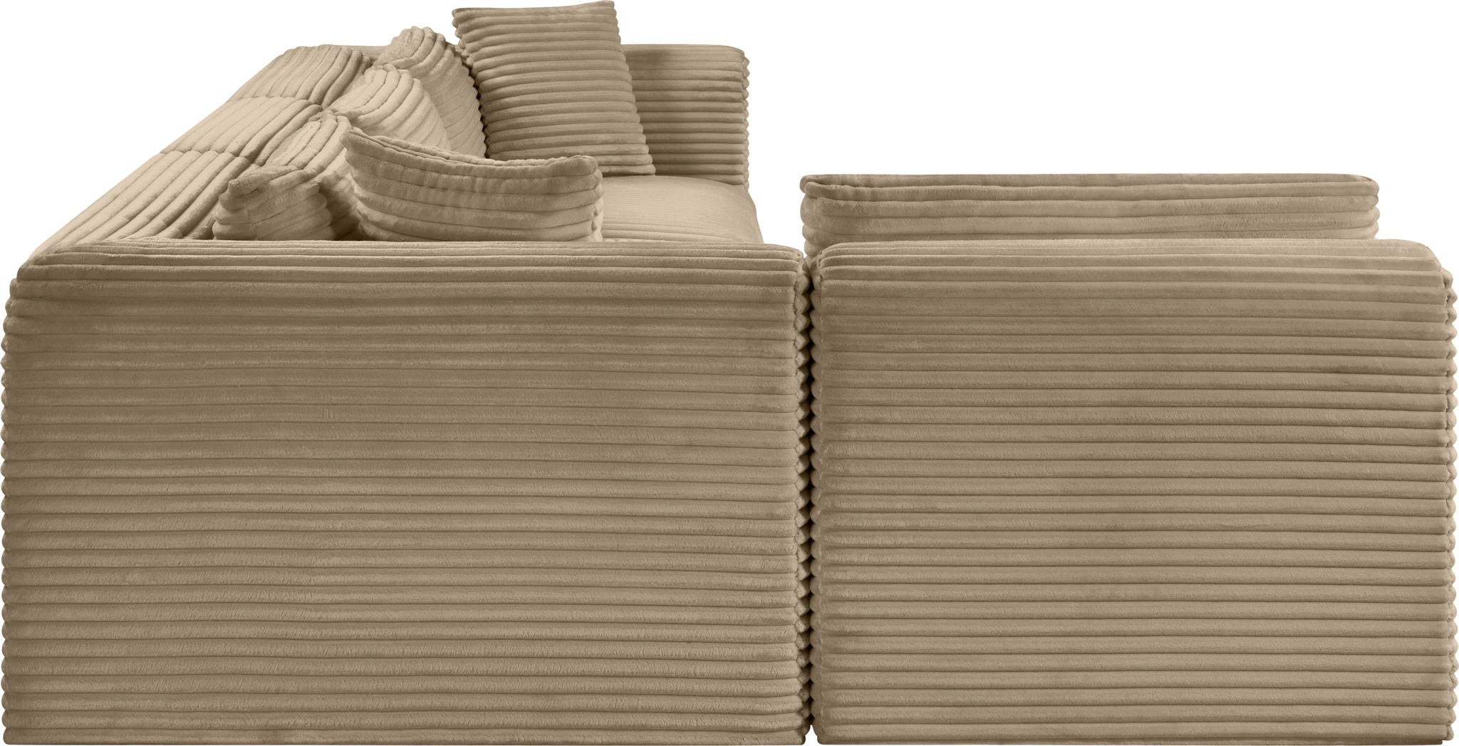 Shaggy - Fabric 4 Piece Modular Sectional - Urban Living Furniture (Los Angeles, CA)