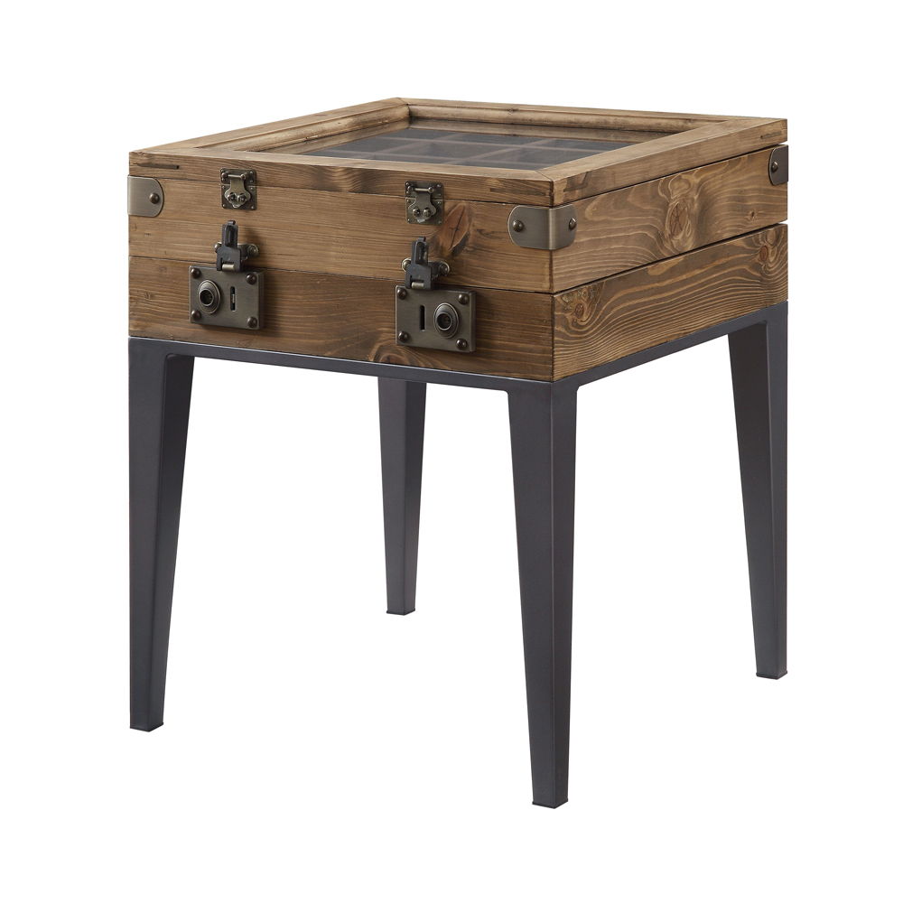 Kolin - Accent Table - Rustic Oak & Matte Gray - Urban Living Furniture (Los Angeles, CA)