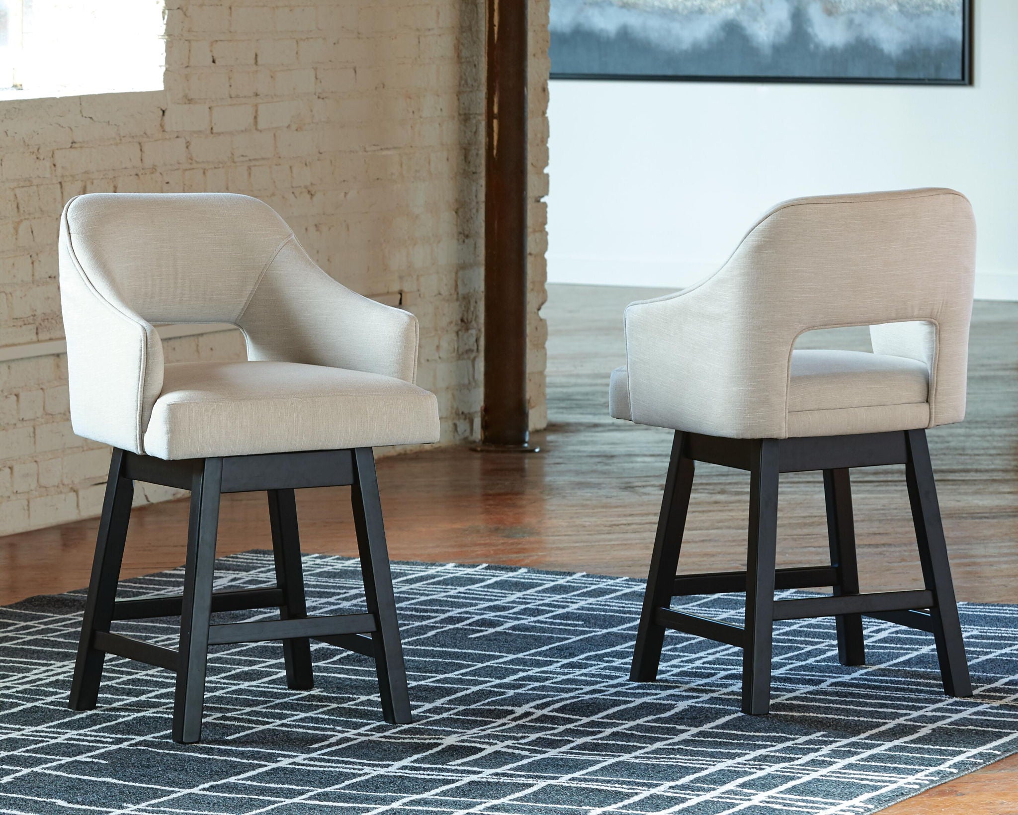 Tallenger - Upholstered Swivel Barstool (Set of 2) - Urban Living Furniture (Los Angeles, CA)