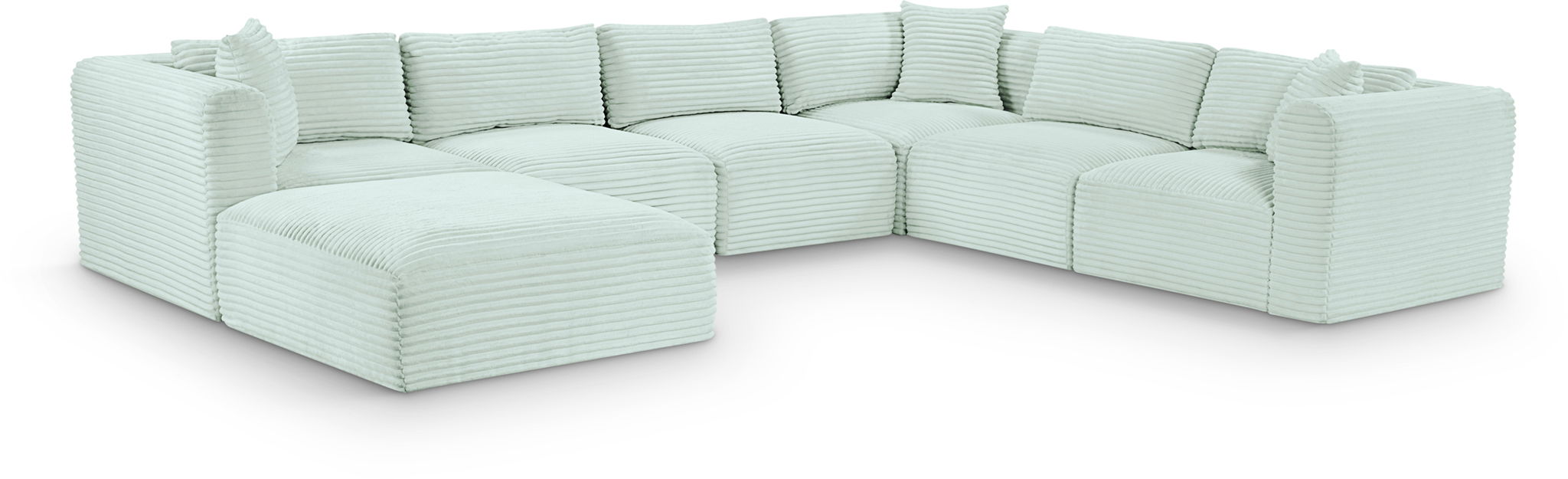 Shaggy - 7 Piece Modular U-Shaped Sectional With Ottoman - Urban Living Furniture (Los Angeles, CA)