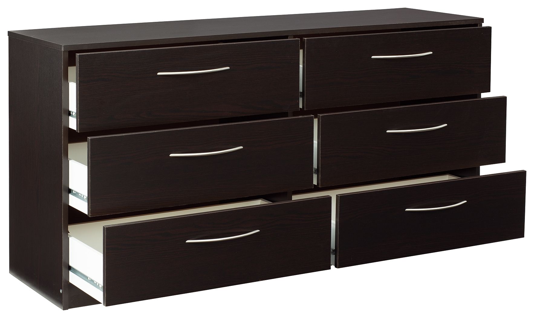 Finch - Black - Six Drawer Dresser - Urban Living Furniture (Los Angeles, CA)