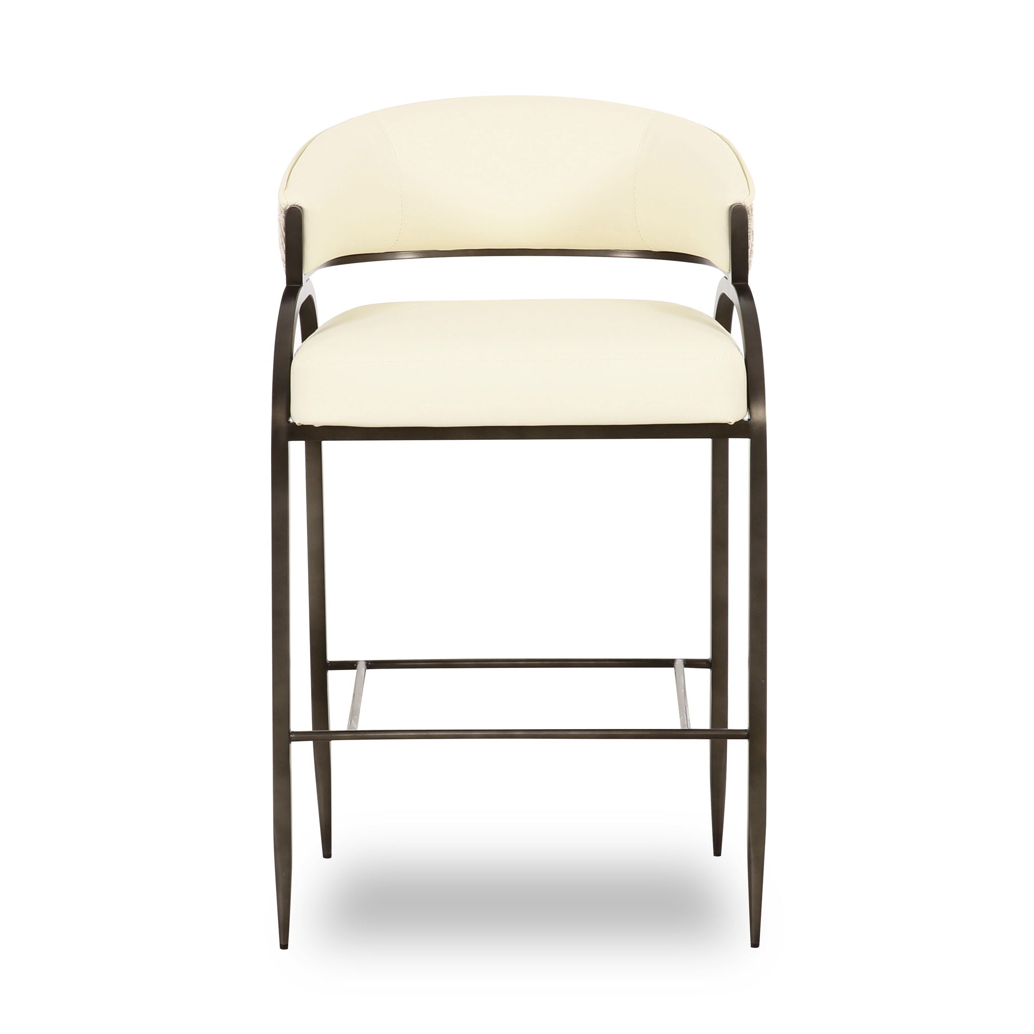 Tatum - Vegan Leather 2-Tone Counter Stool - Urban Living Furniture (Los Angeles, CA)