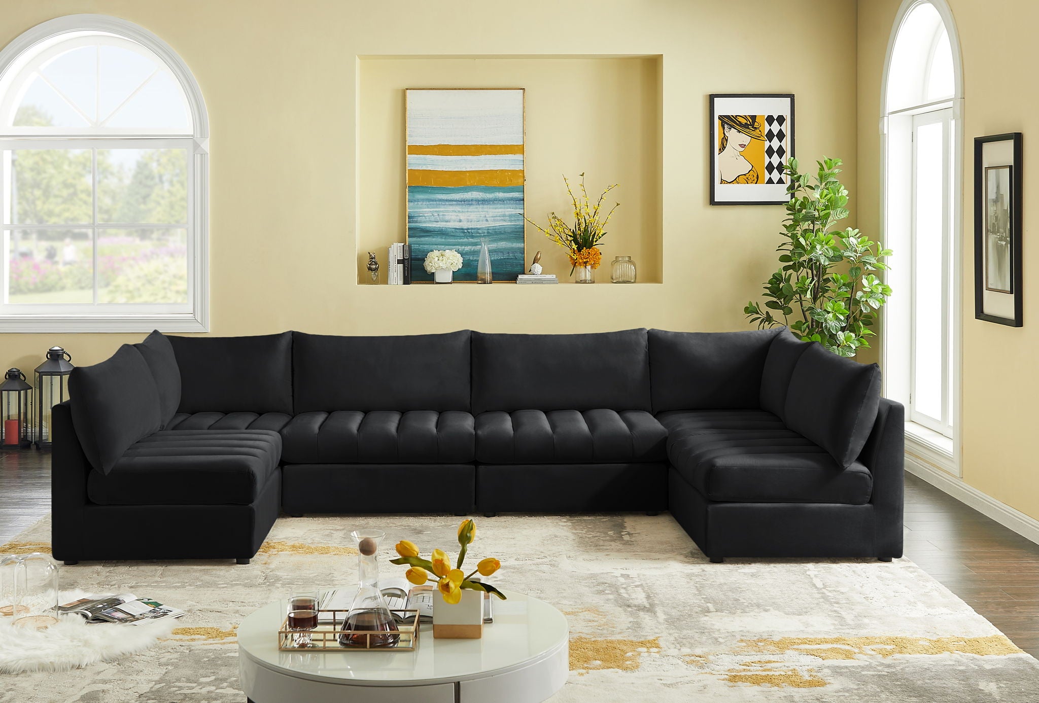 Jacob - Modular U-Shaped Sectional 6 Piece - Urban Living Furniture (Los Angeles, CA)