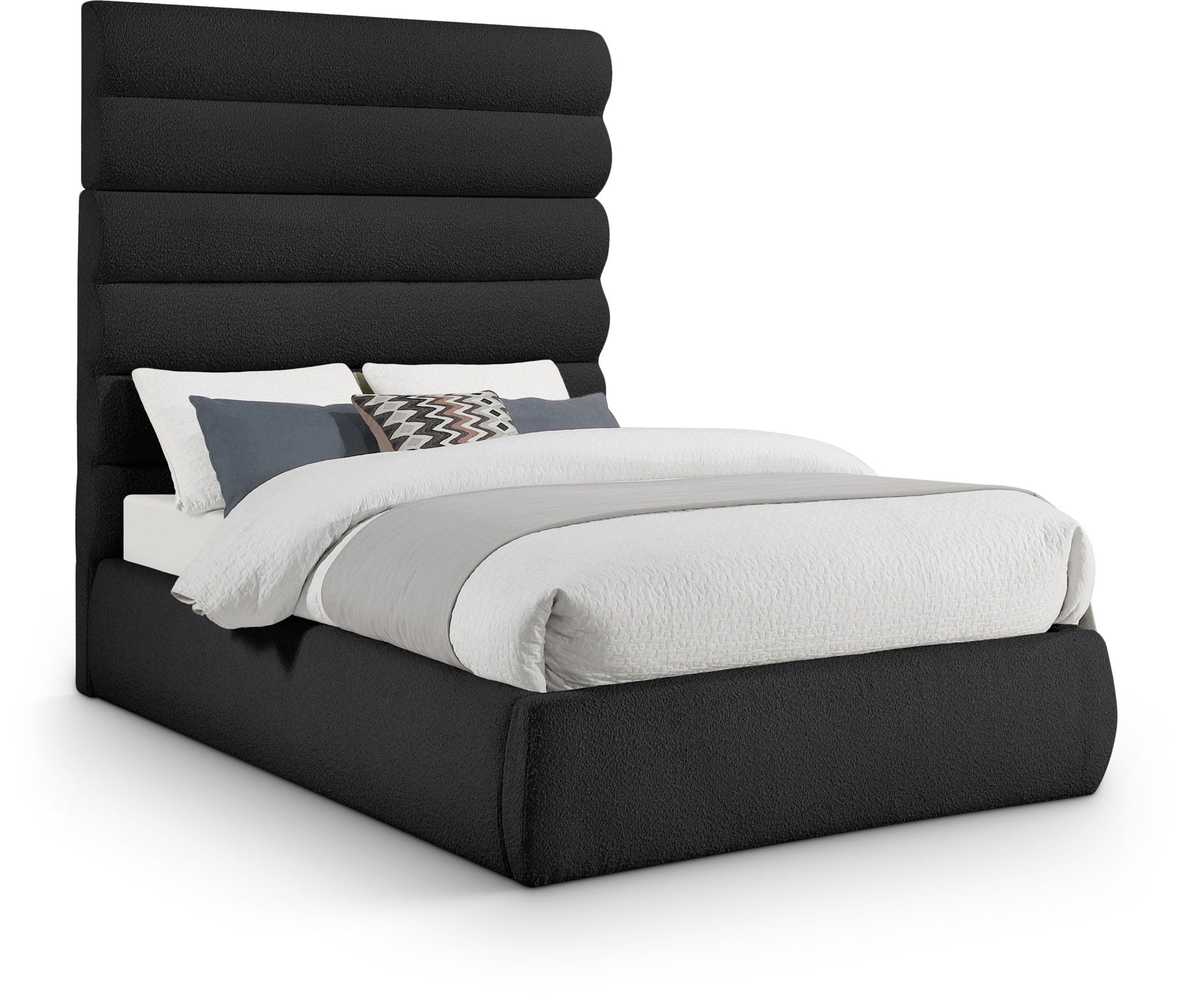 Adam - Boucle Fabric Bed With 70.5" Headboard - Urban Living Furniture (Los Angeles, CA)