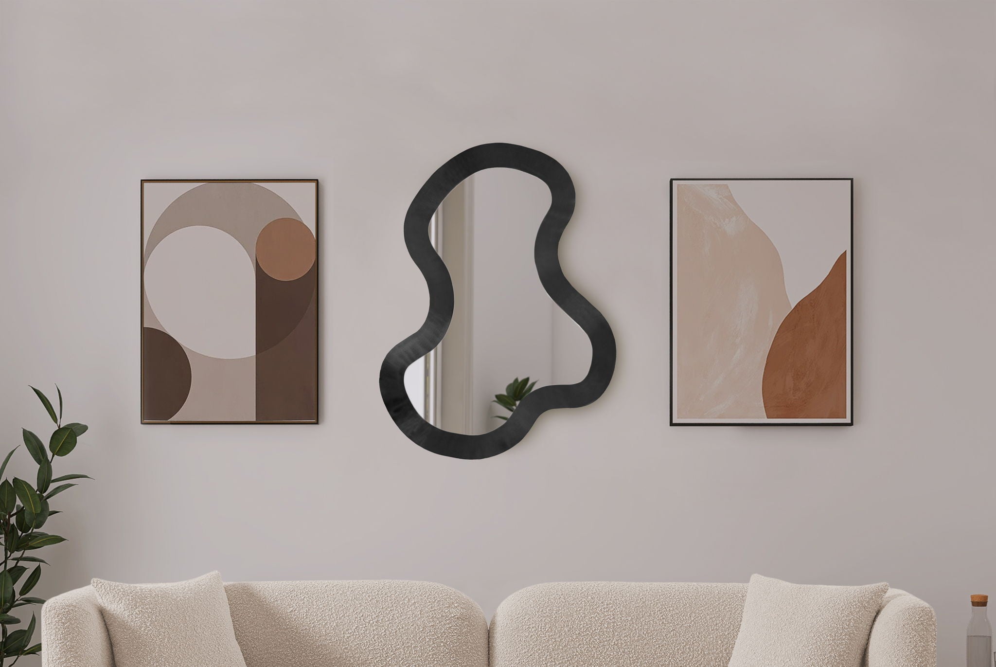 Oblique - Metal Frame Mirror
