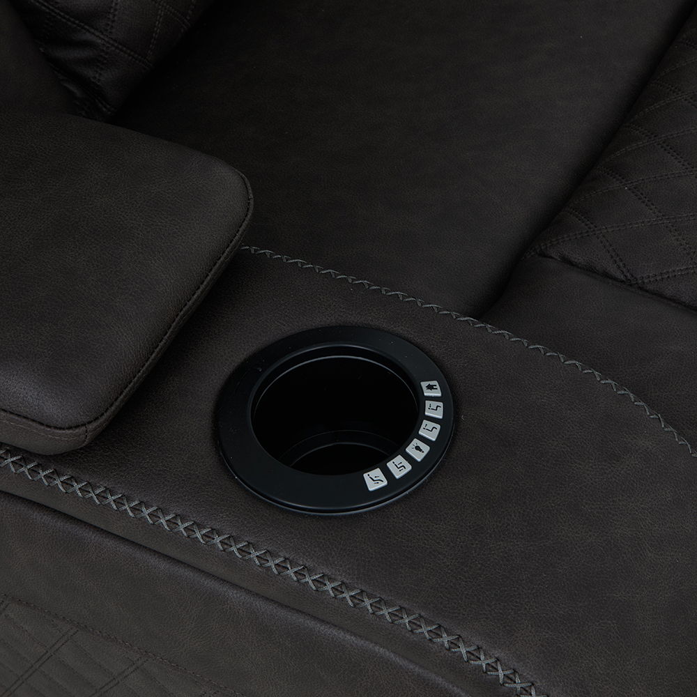 Wendell - Power Motion Recliner With Storage, USB & LED - Dark Gray - Urban Living Furniture (Los Angeles, CA)