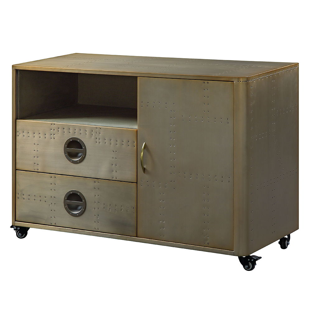Jennavieve - Cabinet - Gold Aluminum - Urban Living Furniture (Los Angeles, CA)