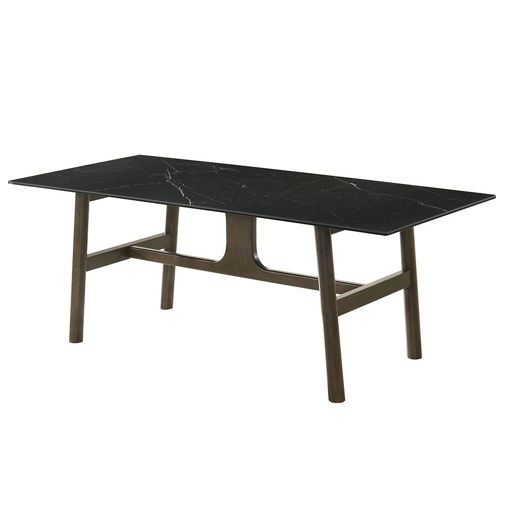 Destin - Dining Table - Sintered Stone & Walnut - Urban Living Furniture (Los Angeles, CA)