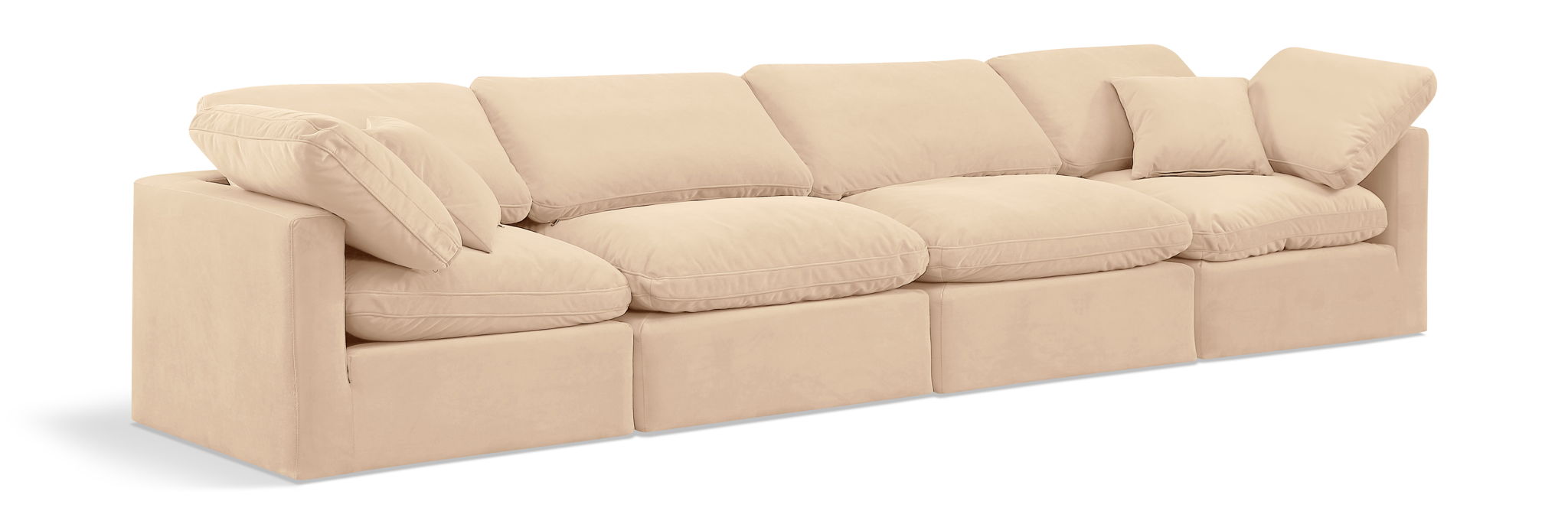 Indulge - Velvet 4 Seat Modular Sofa - Urban Living Furniture (Los Angeles, CA)