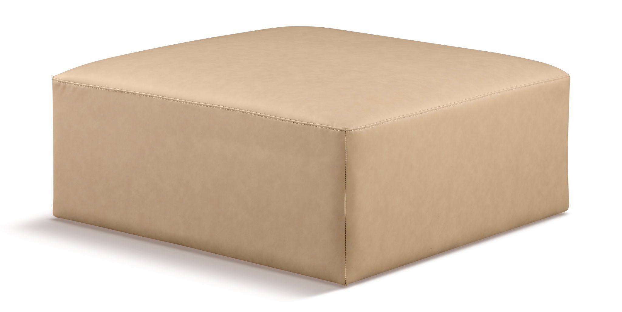 Cube - Ottoman - Tan - Urban Living Furniture (Los Angeles, CA)