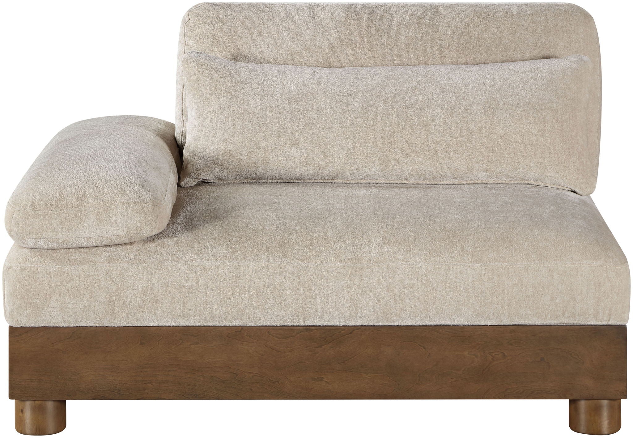 Turin - Fabric Upholstered Modular Arm Chair - Taupe - Urban Living Furniture (Los Angeles, CA)