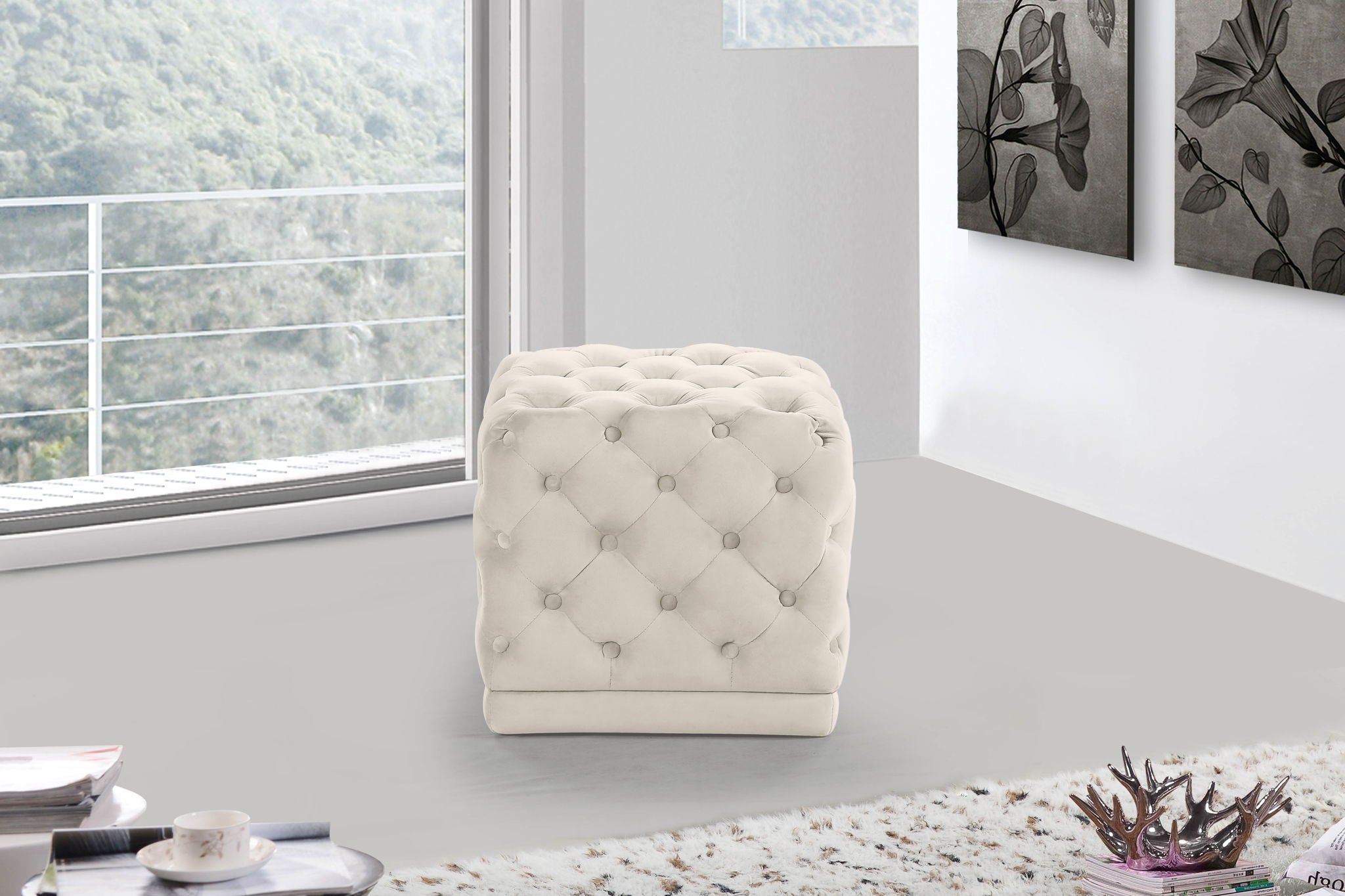 Stella - Stool Ottoman - Urban Living Furniture (Los Angeles, CA)