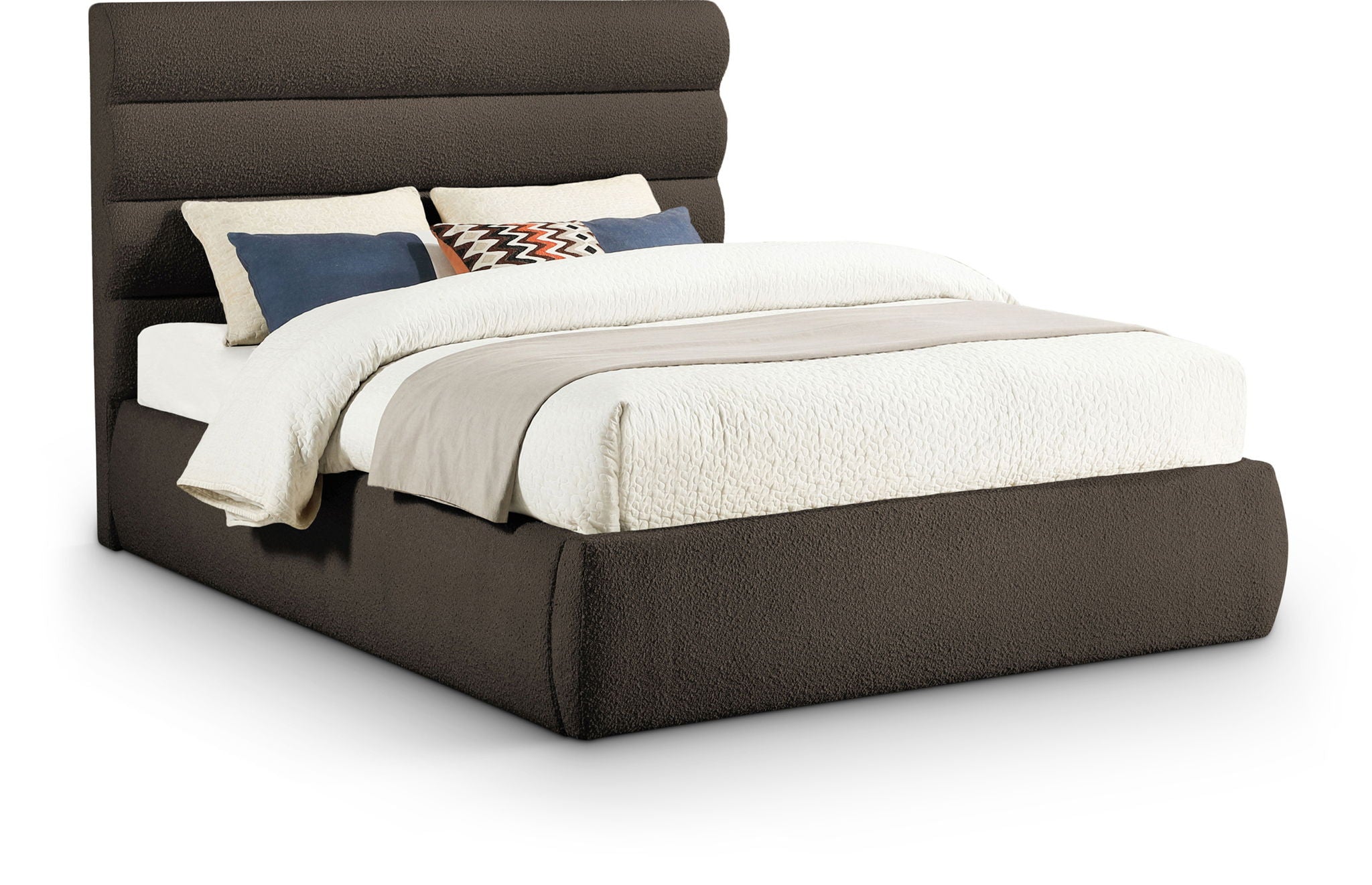 Adam - Boucle Fabric Bed With 52" Headboard - Urban Living Furniture (Los Angeles, CA)