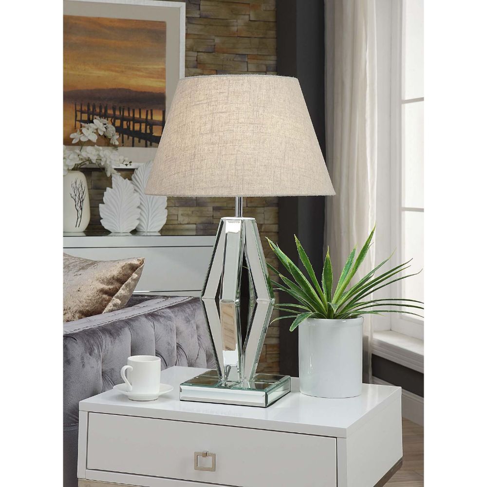 Britt - Table Lamp - Mirrored & Chrome - Urban Living Furniture (Los Angeles, CA)
