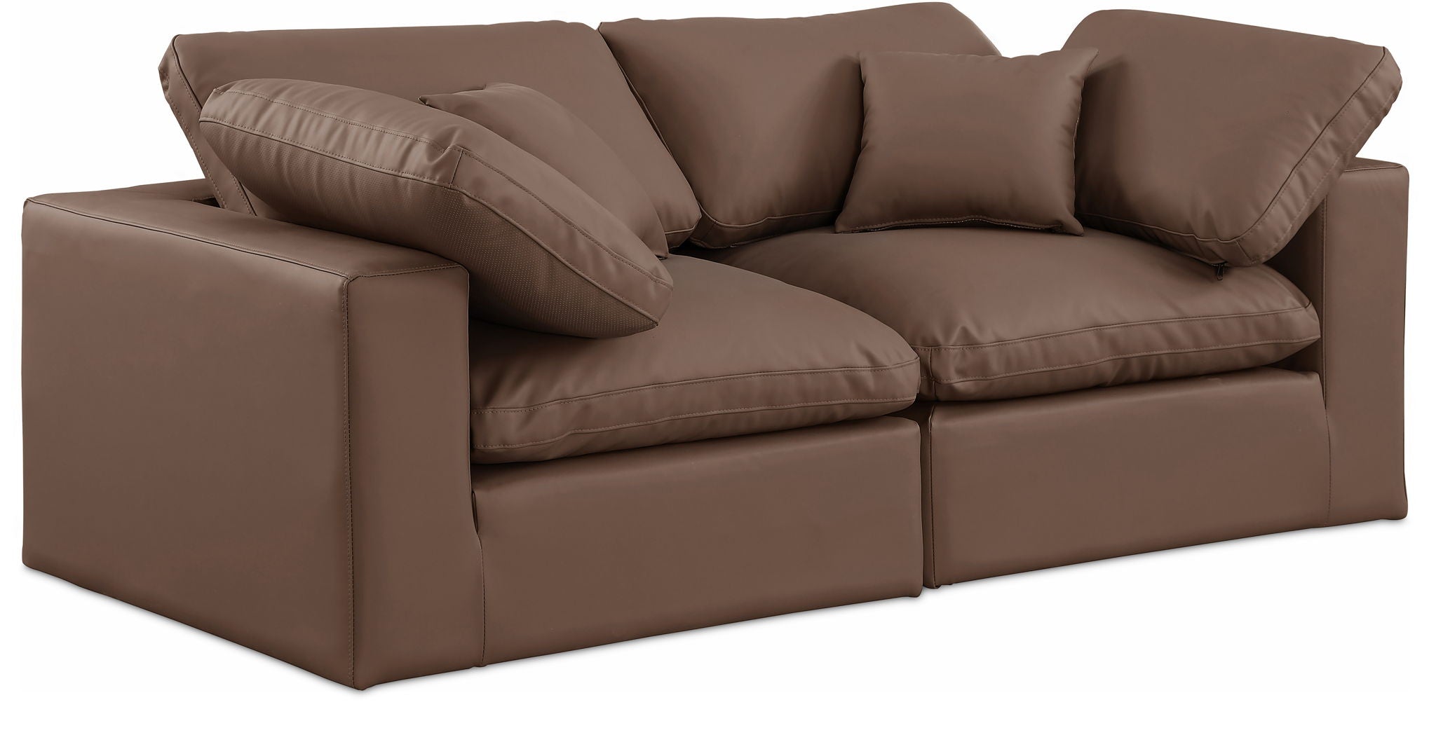 Comfy - Faux Leather Modular Sofa 2 Seats - Urban Living Furniture (Los Angeles, CA)