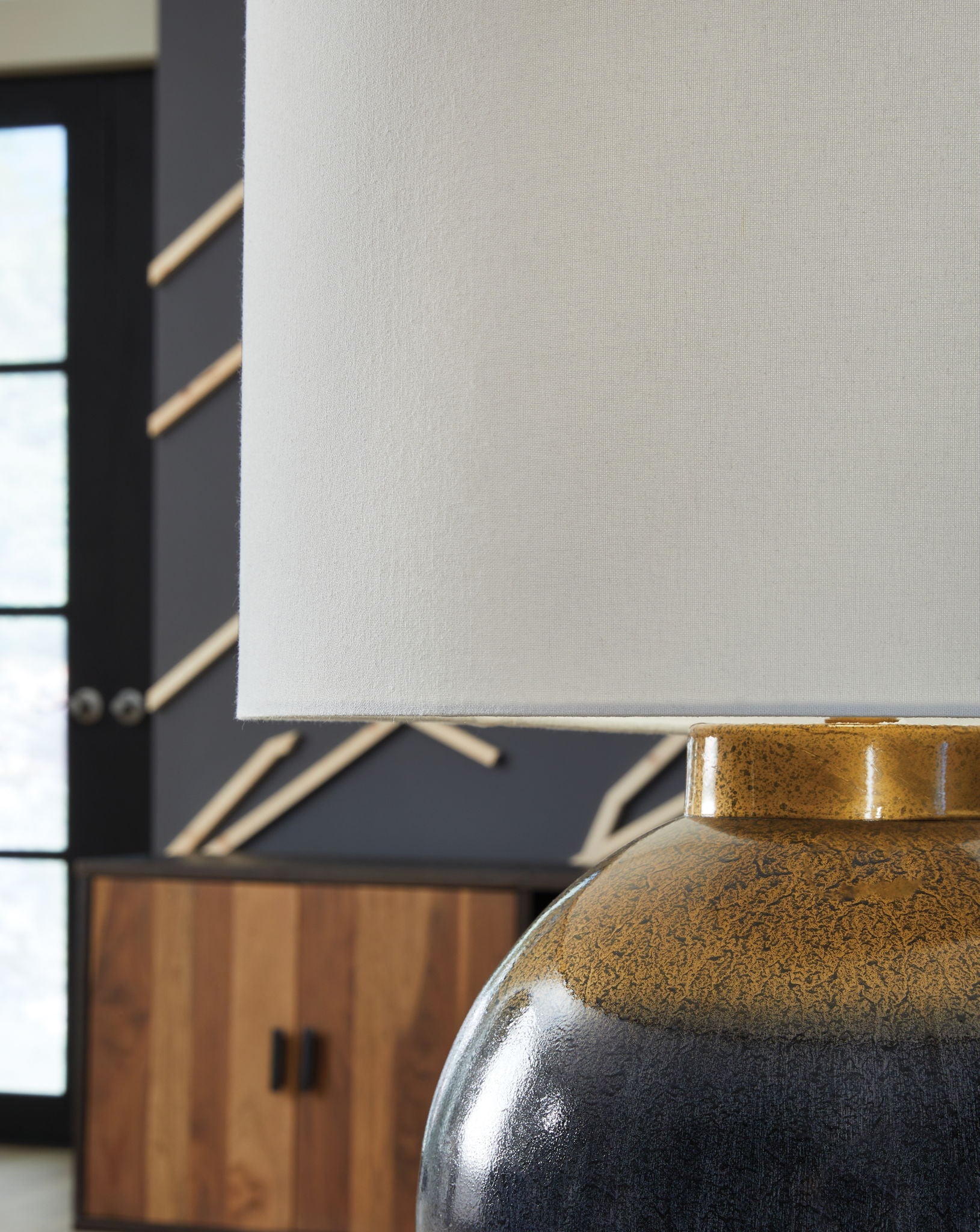 Adara - Blue / Gold Finish - Metal Table Lamp - Urban Living Furniture (Los Angeles, CA)