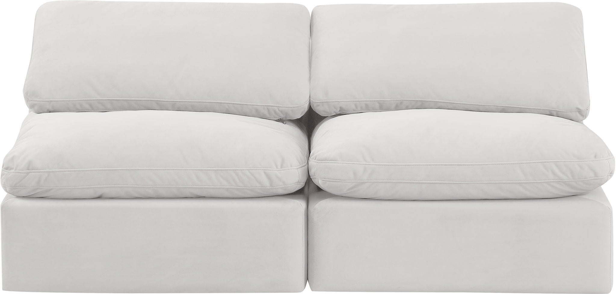 Indulge - Velvet 2 Seat Modular Armless Sofa - Urban Living Furniture (Los Angeles, CA)