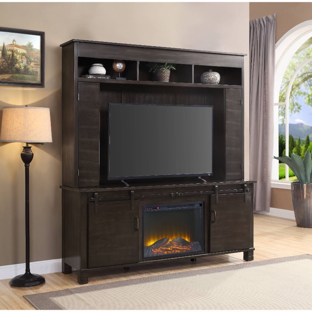 Apison - Entertainment Center (Include 91617Fir) - Espresso - Urban Living Furniture (Los Angeles, CA)
