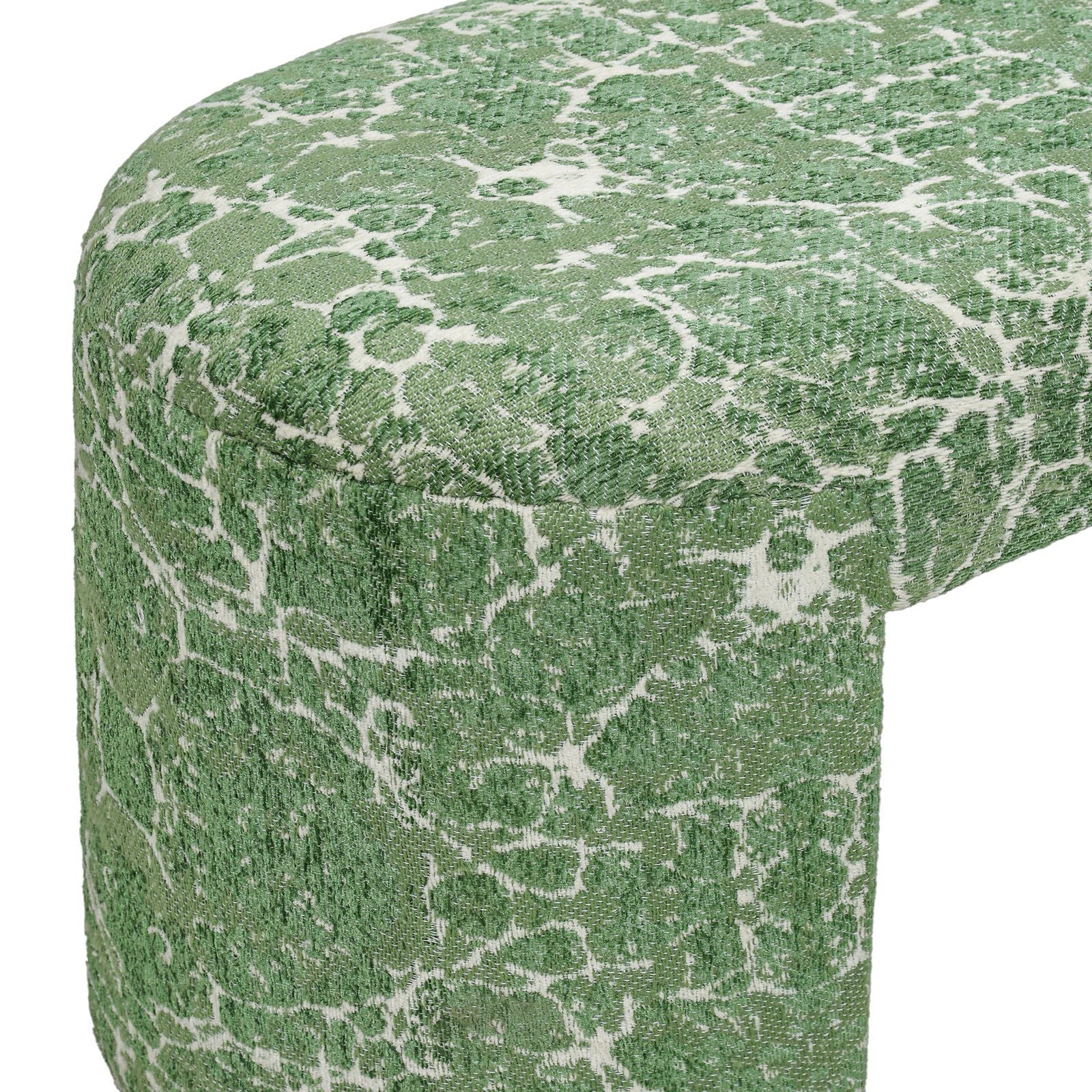 Greenspace - Round Upholstered Bench - Green - Urban Living Furniture (Los Angeles, CA)