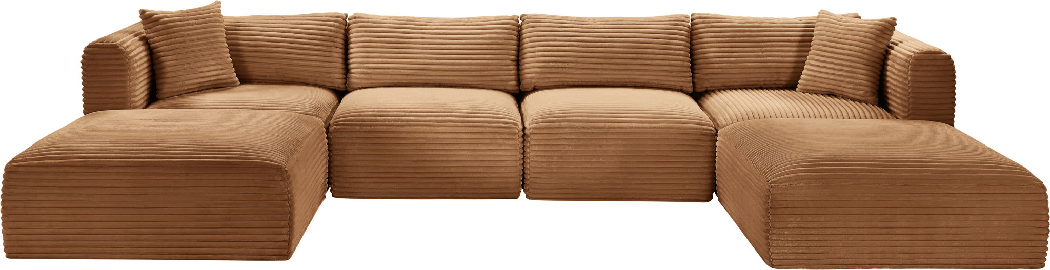 Shaggy - Fabric 6 Piece Modular Sectional With 2 Ottomans - Urban Living Furniture (Los Angeles, CA)
