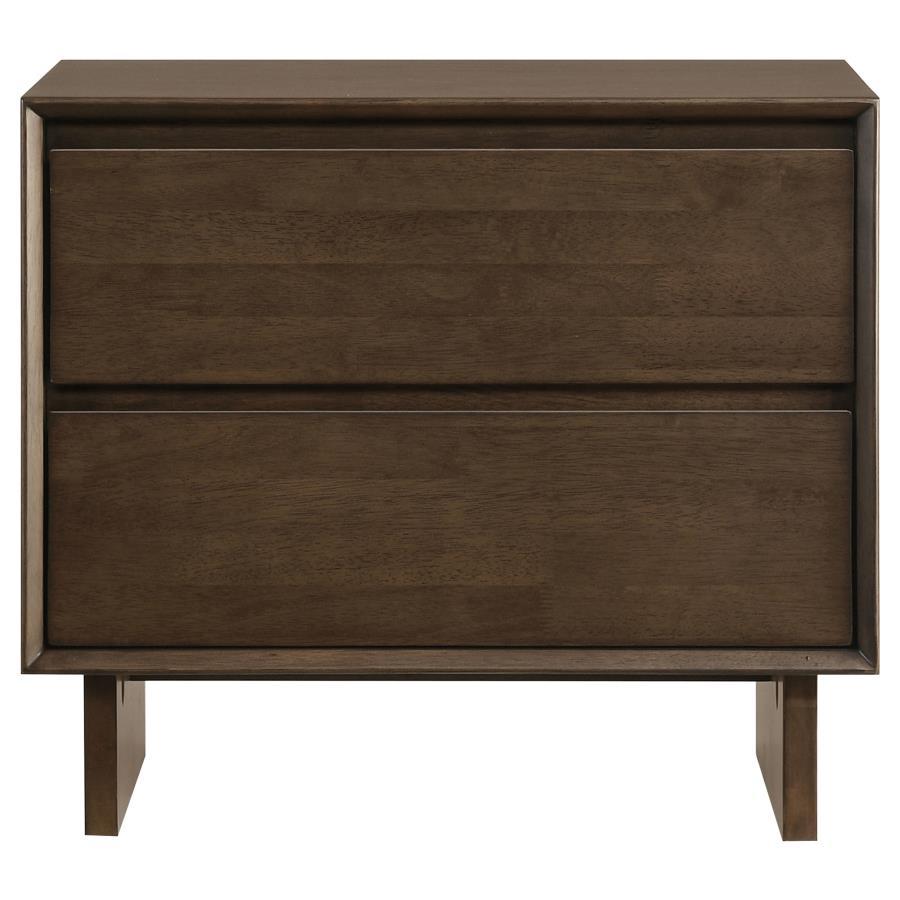 Glenwood - 2-Drawer Nightstand Bedside Table - Warm Brown - Urban Living Furniture (Los Angeles, CA)