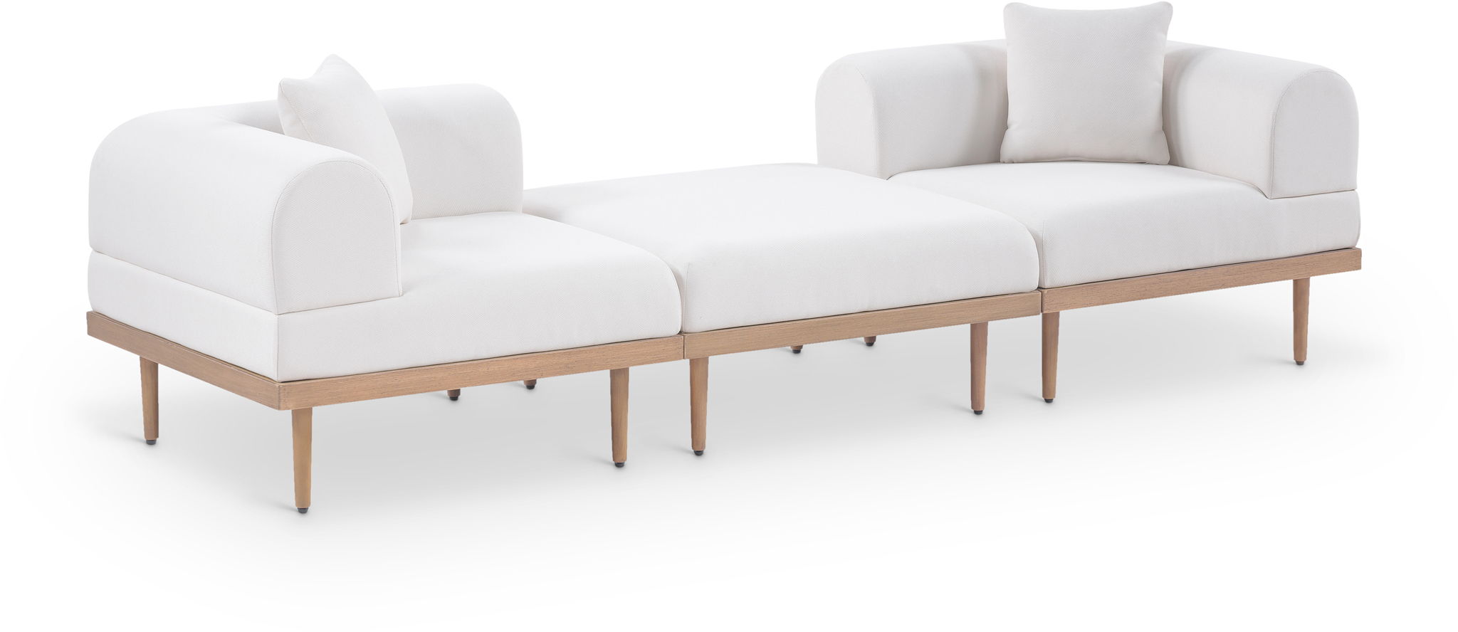 Laguna - 3 Piece 106.5" Outdoor Patio Modular Sofa With Backless Seat - Urban Living Furniture (Los Angeles, CA)