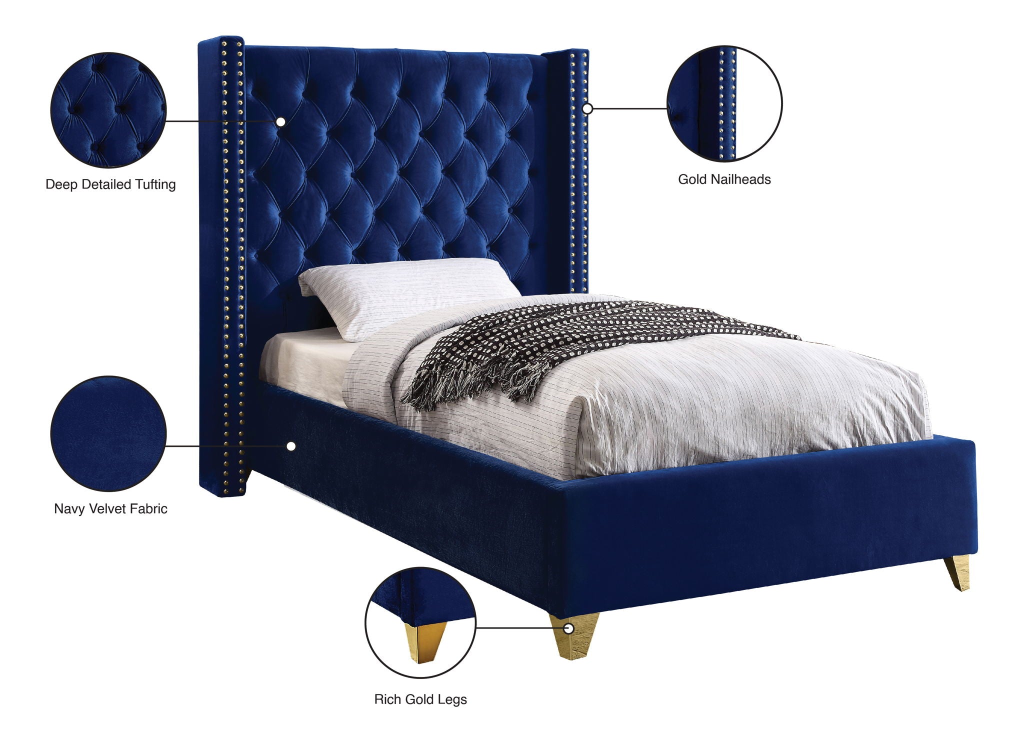 Barolo - Bed - Urban Living Furniture (Los Angeles, CA)