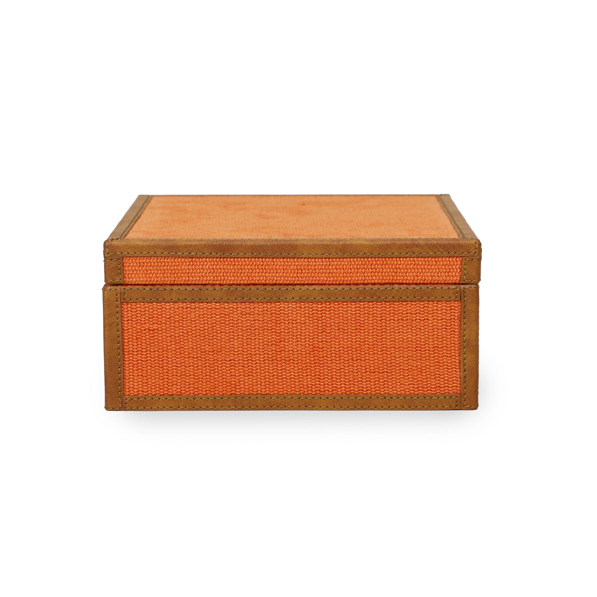 Acre - Cotton Jute Jewelry Box - Orange - Urban Living Furniture (Los Angeles, CA)