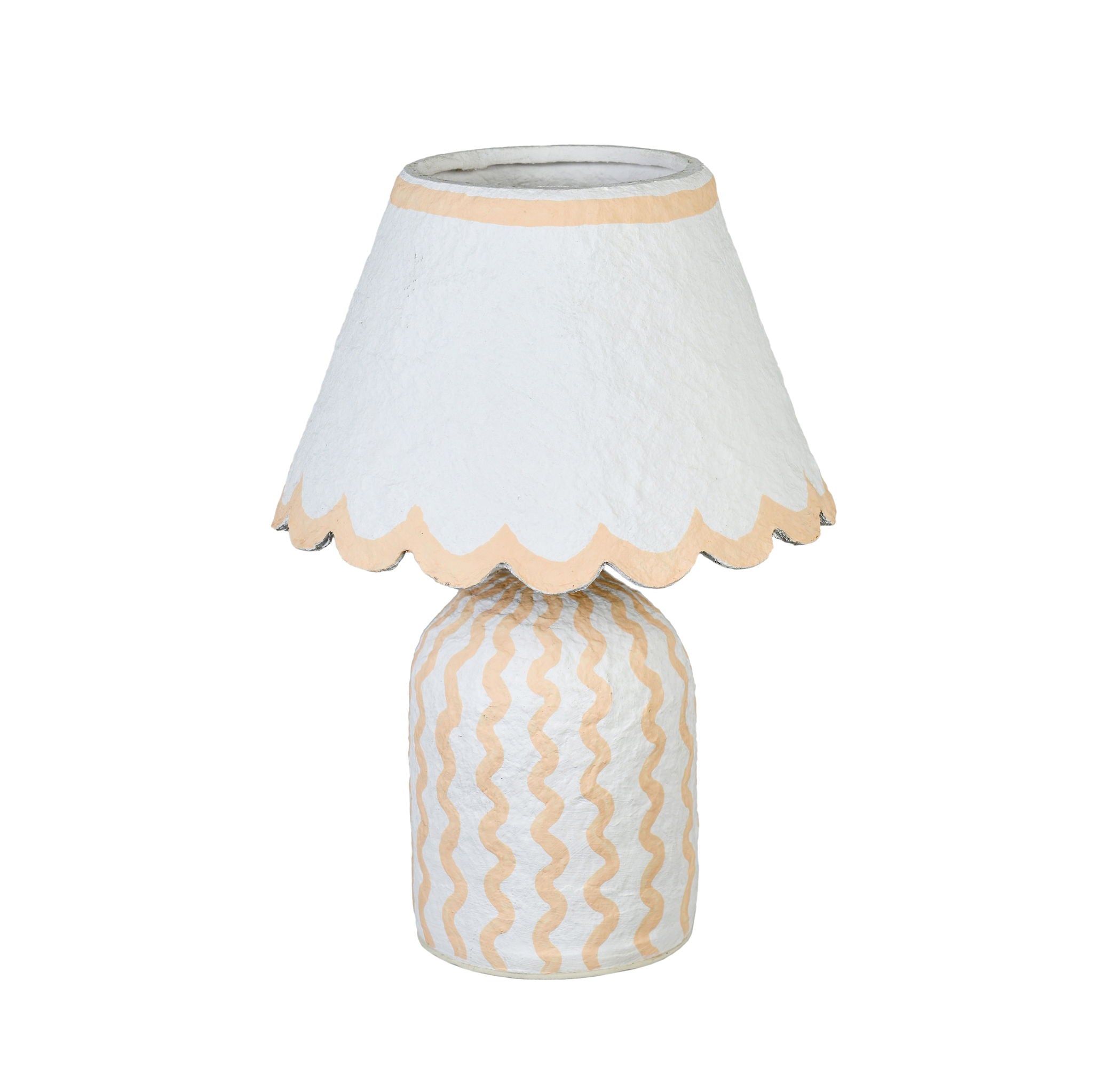 Blum - Scalloped Cotton Mache Table Lamp - Urban Living Furniture (Los Angeles, CA)