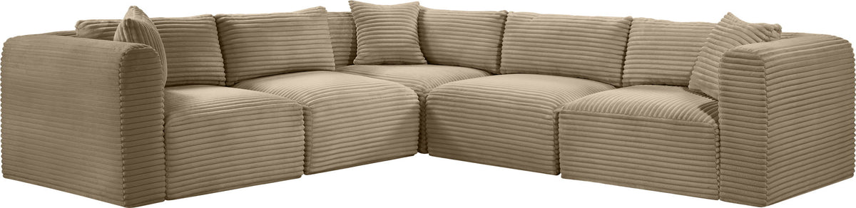 Shaggy - Fabric 5 Piece Modular Corner Sectional - Urban Living Furniture (Los Angeles, CA)