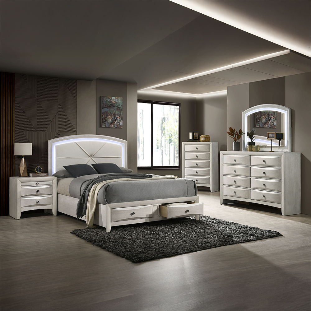 Ramondi - Mirror - Antique White - Urban Living Furniture (Los Angeles, CA)