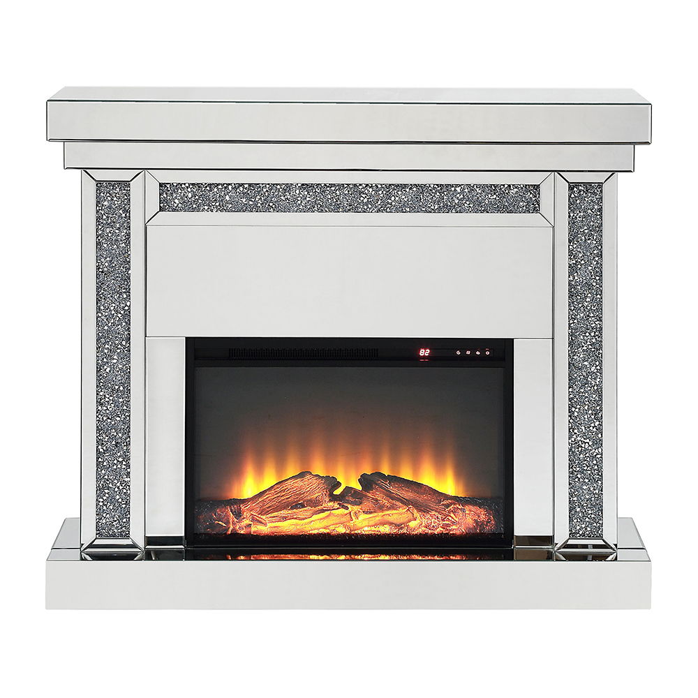 Noralie - 42" Fireplace - Mirrored & Faux Diamonds - Urban Living Furniture (Los Angeles, CA)