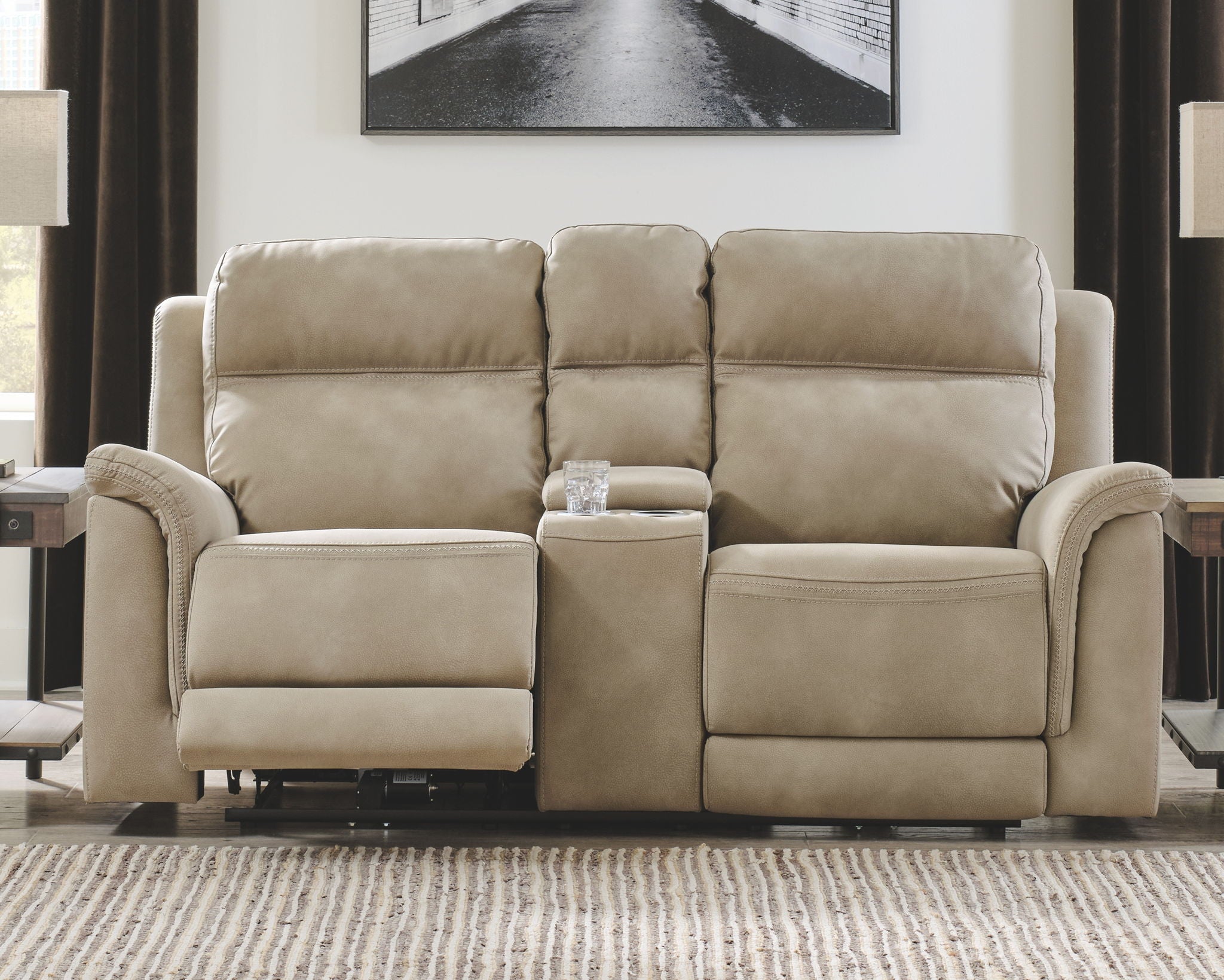 Next-Gen Durapella - Reclining Power Loveseat With Console - Urban Living Furniture (Los Angeles, CA)