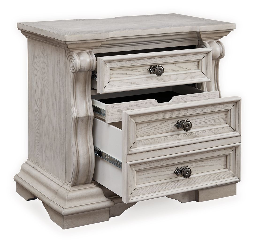 Bruchandi - Antique White - Three Drawer Night Stand - Urban Living Furniture (Los Angeles, CA)