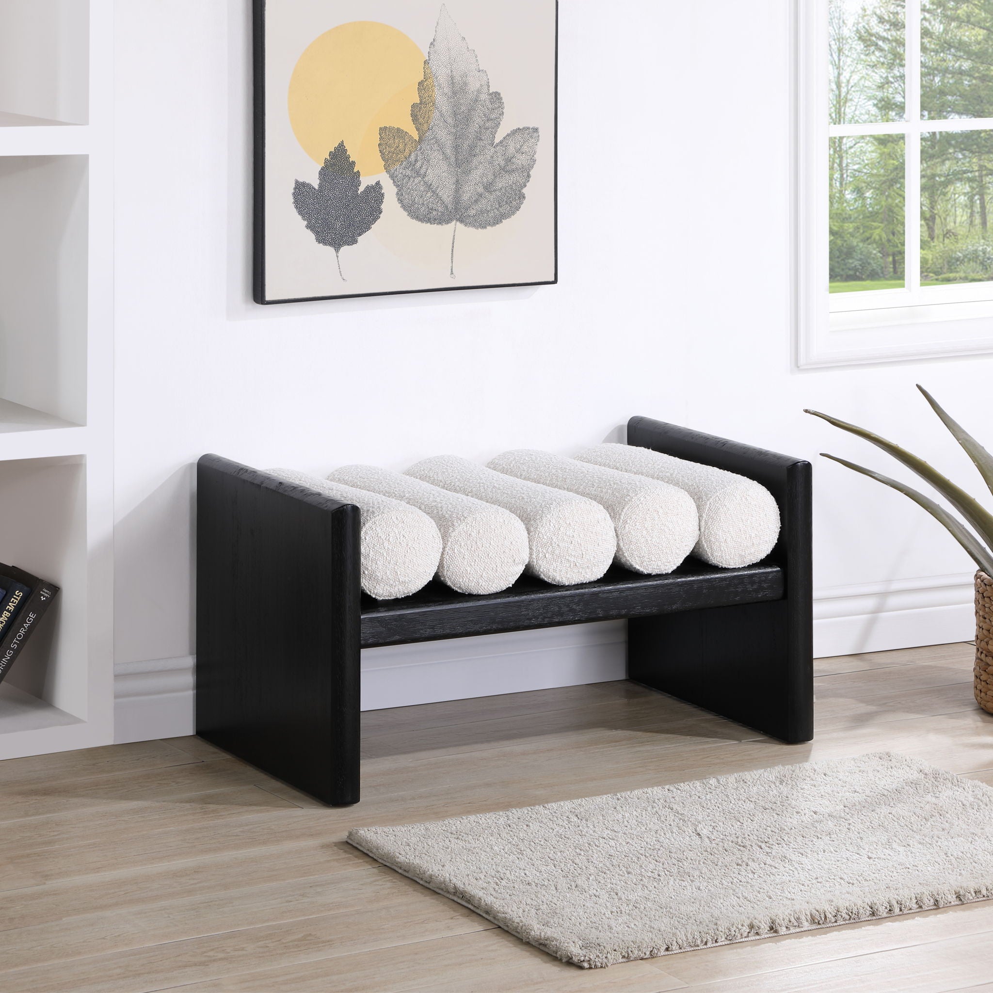 Waverly - Bench With Black Frame - Urban Living Furniture (Los Angeles, CA)