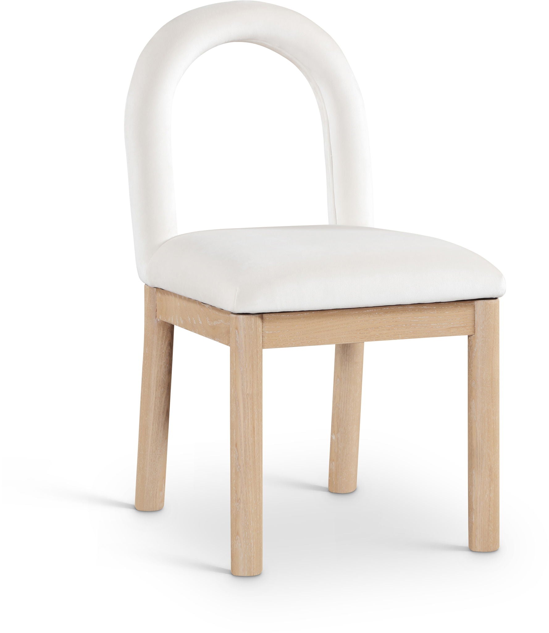Conrad - Velvet Dining Chair With Natural Legs - Urban Living Furniture (Los Angeles, CA)