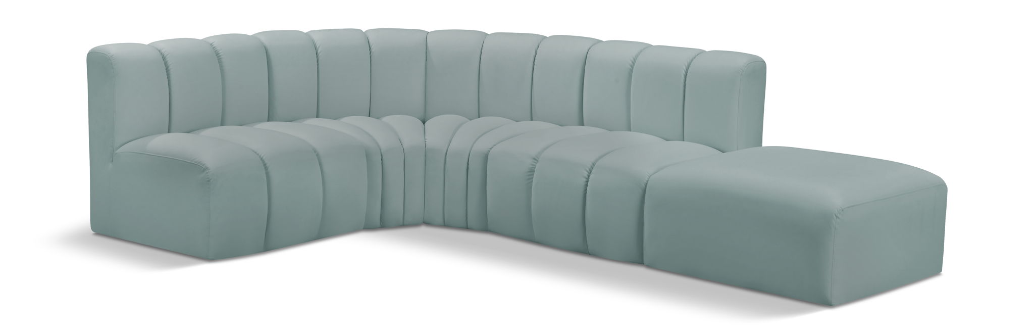 Arc - Faux Leather 5 Piece Corner Modular Sofa - Urban Living Furniture (Los Angeles, CA)