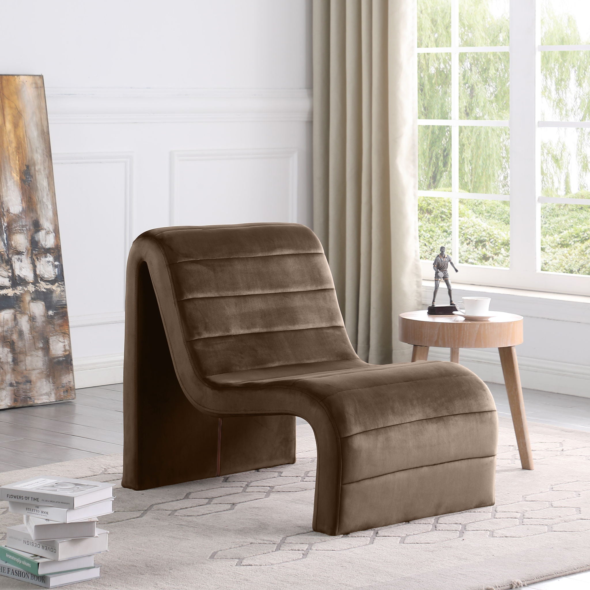 Ivy - Velvet Accent Chair - Urban Living Furniture (Los Angeles, CA)