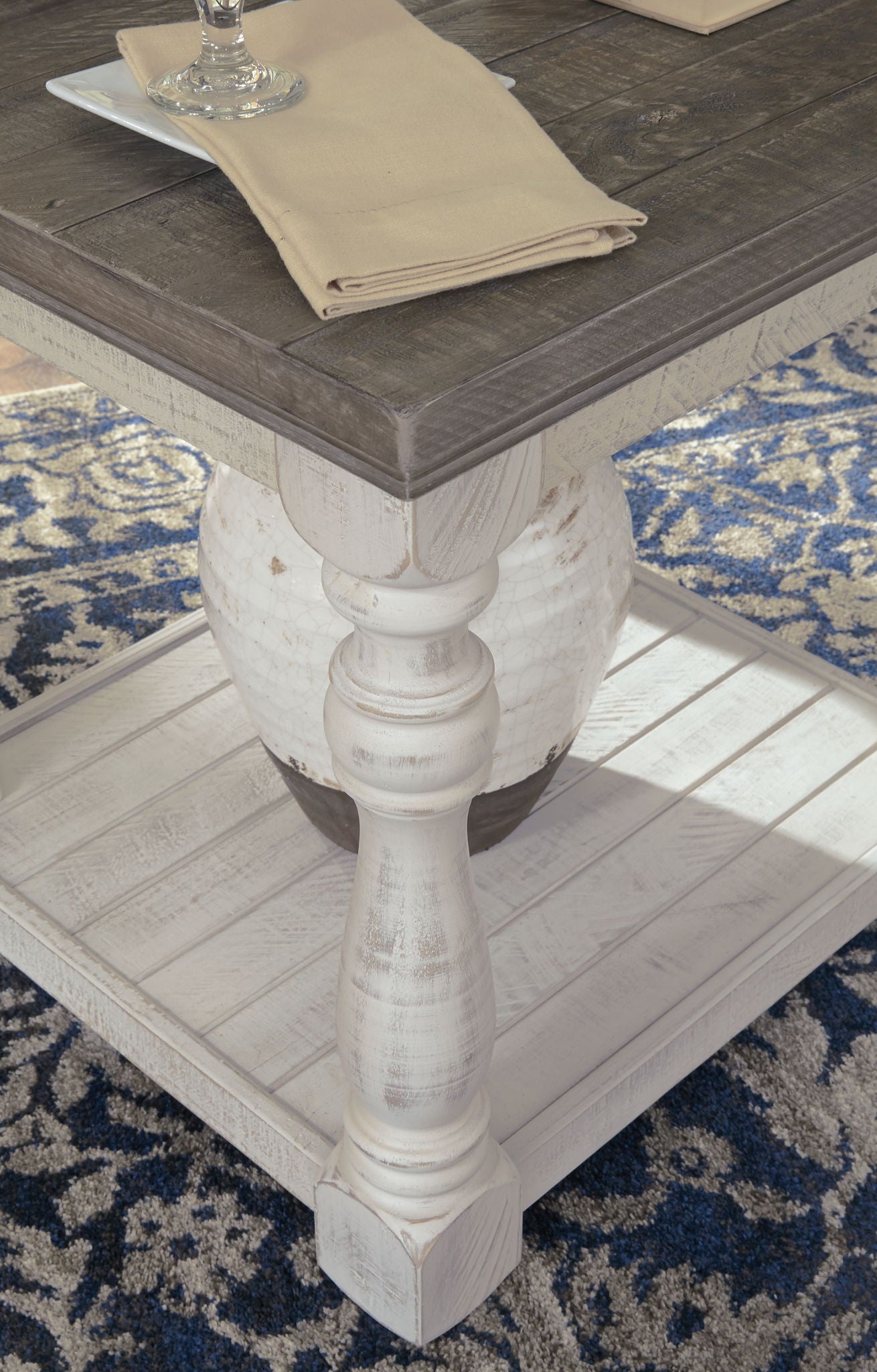 Havalance - Gray / White - Rectangular End Table - Urban Living Furniture (Los Angeles, CA)