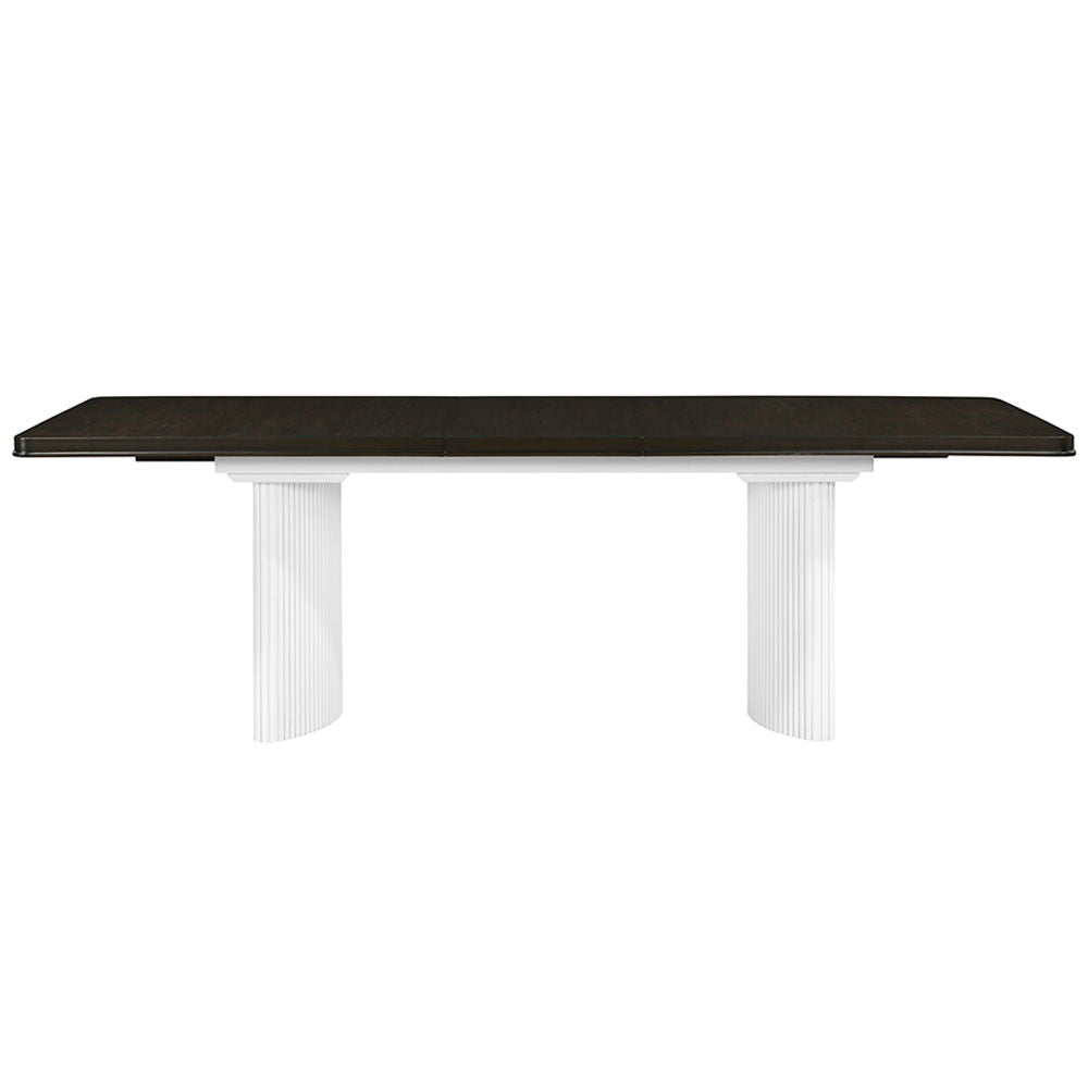 Carena - Dining Table With Leaf - White & Brown Finish - Urban Living Furniture (Los Angeles, CA)