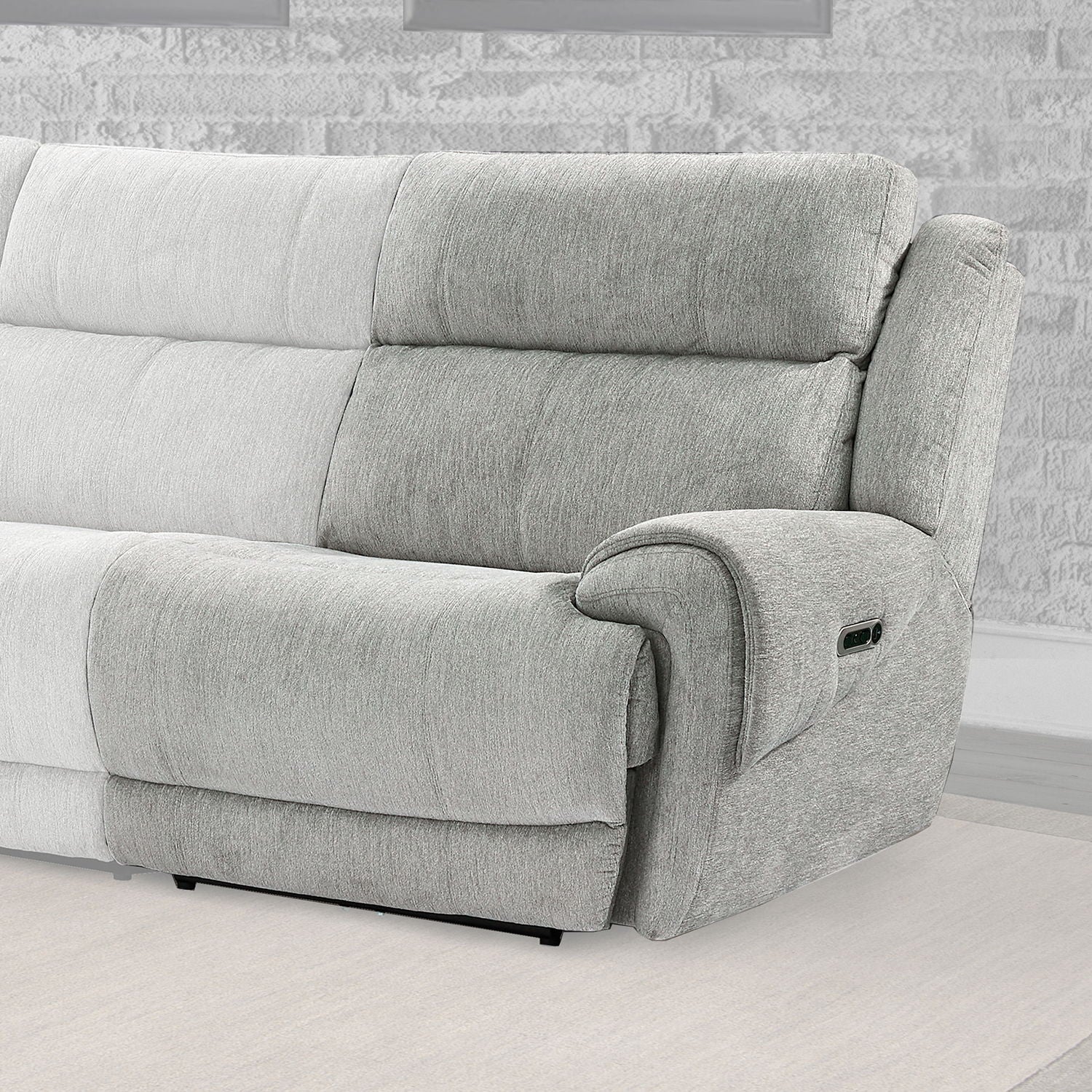 Spencer - Power Right Arm Facing Recliner - Tide Pebble