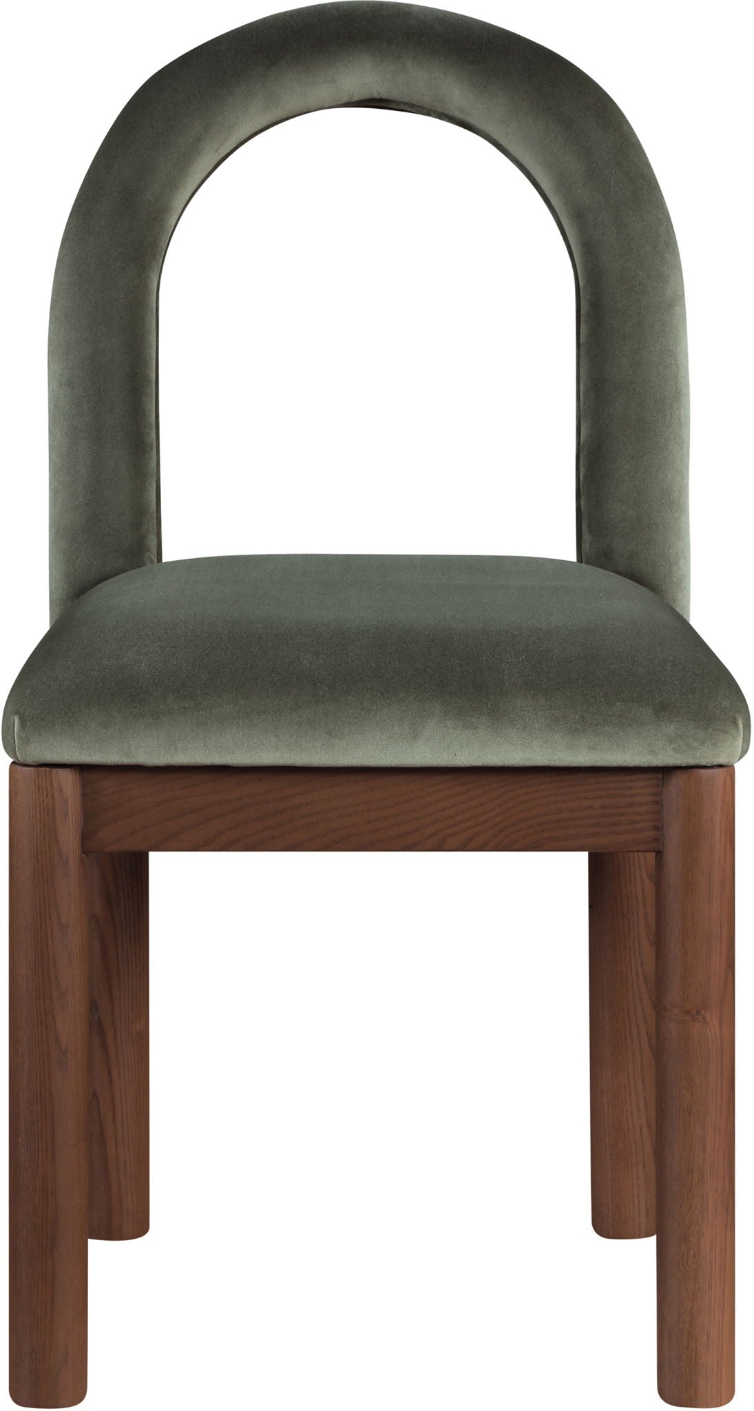 Conrad - Velvet Dining Chair With Brown Legs - Urban Living Furniture (Los Angeles, CA)