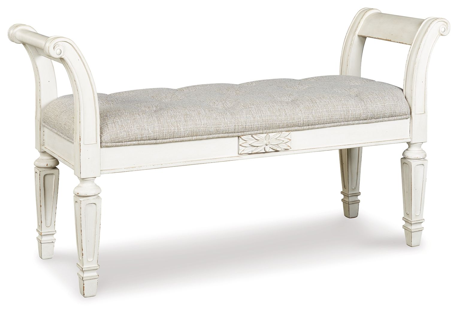 Realyn - Antique White - Accent Bench - Urban Living Furniture (Los Angeles, CA)