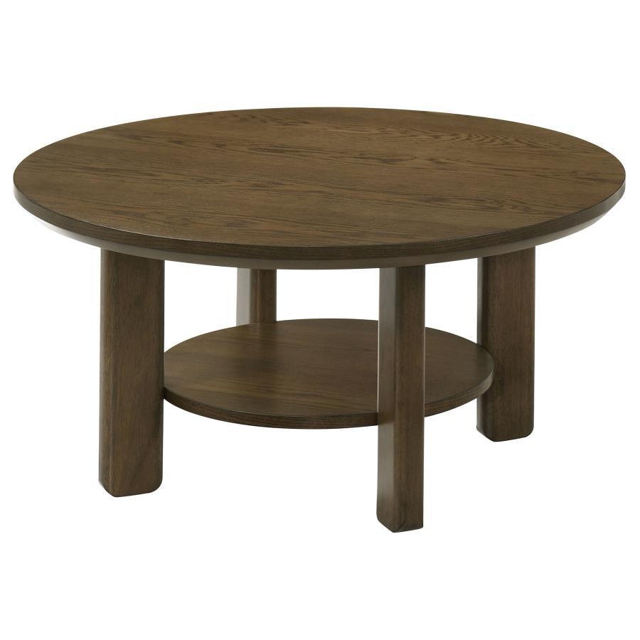 Ottowa - Round Wood Table With Shelf - Urban Living Furniture (Los Angeles, CA)