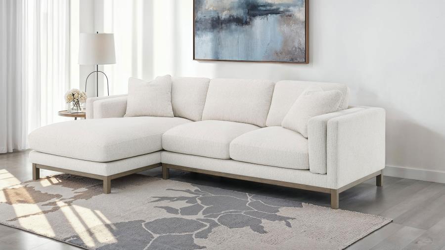 Geneva - LAF Chaise, Box 1 of 2 - Sand - Urban Living Furniture (Los Angeles, CA)