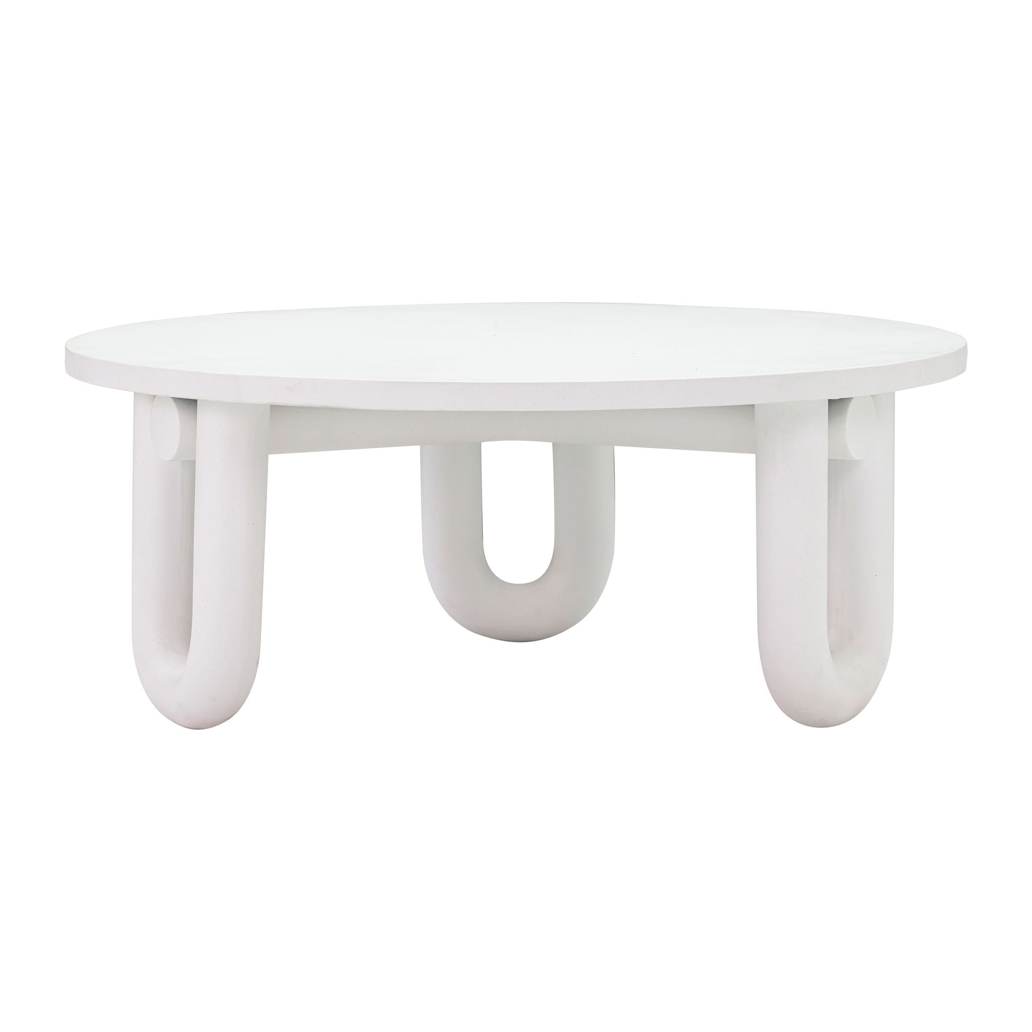 Tildy - Concrete Coffee Table - White - Urban Living Furniture (Los Angeles, CA)