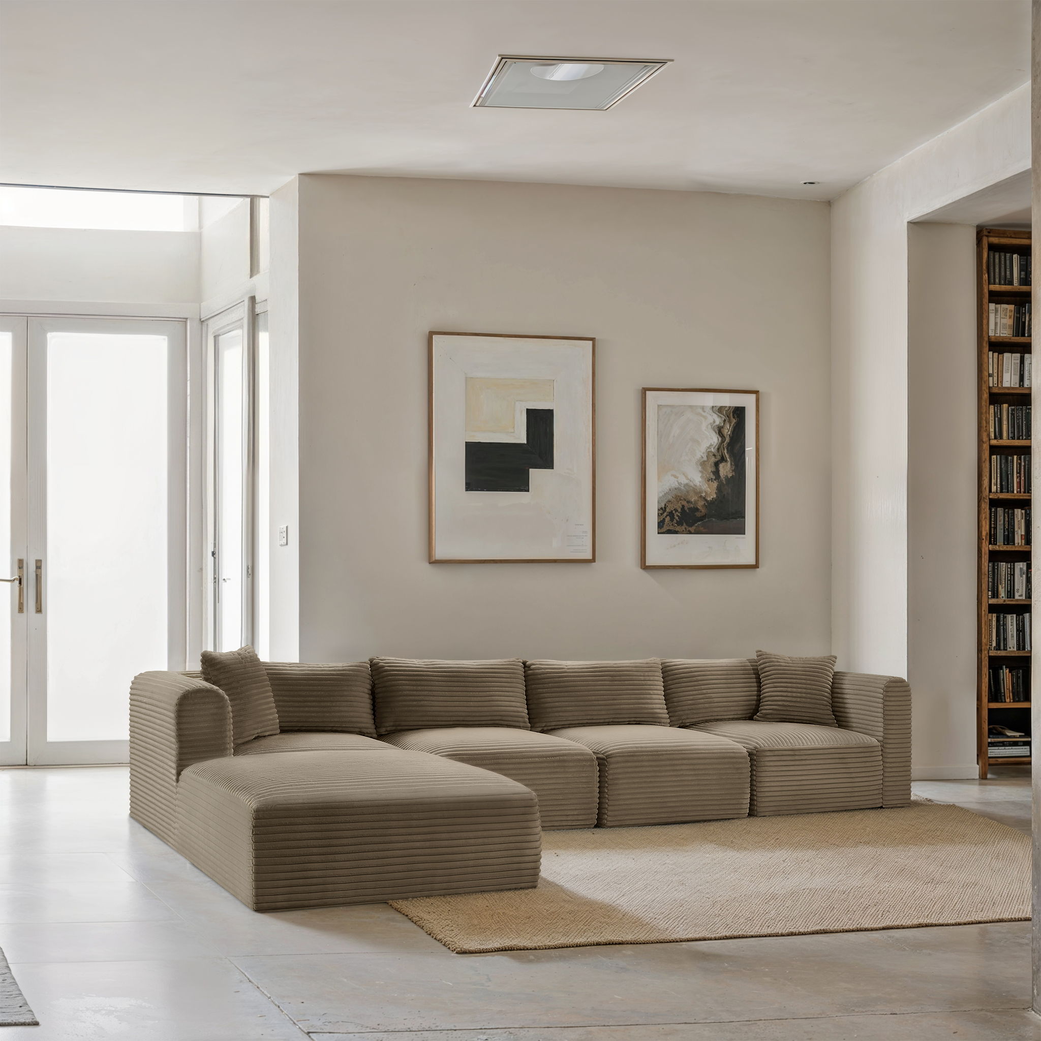 Shaggy - Fabric 5 Piece Modular Sectional With Ottoman - Urban Living Furniture (Los Angeles, CA)