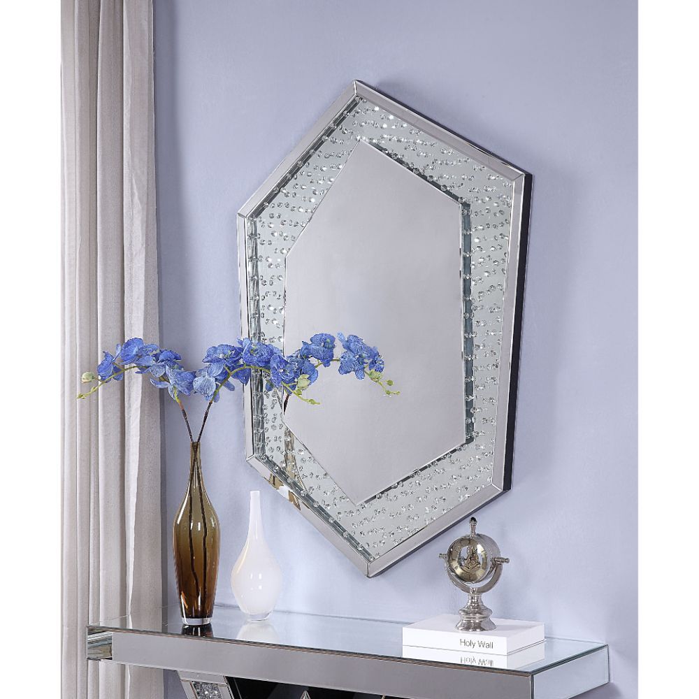 Nysa - Accent Mirror - Mirrored & Faux Crystals - Urban Living Furniture (Los Angeles, CA)