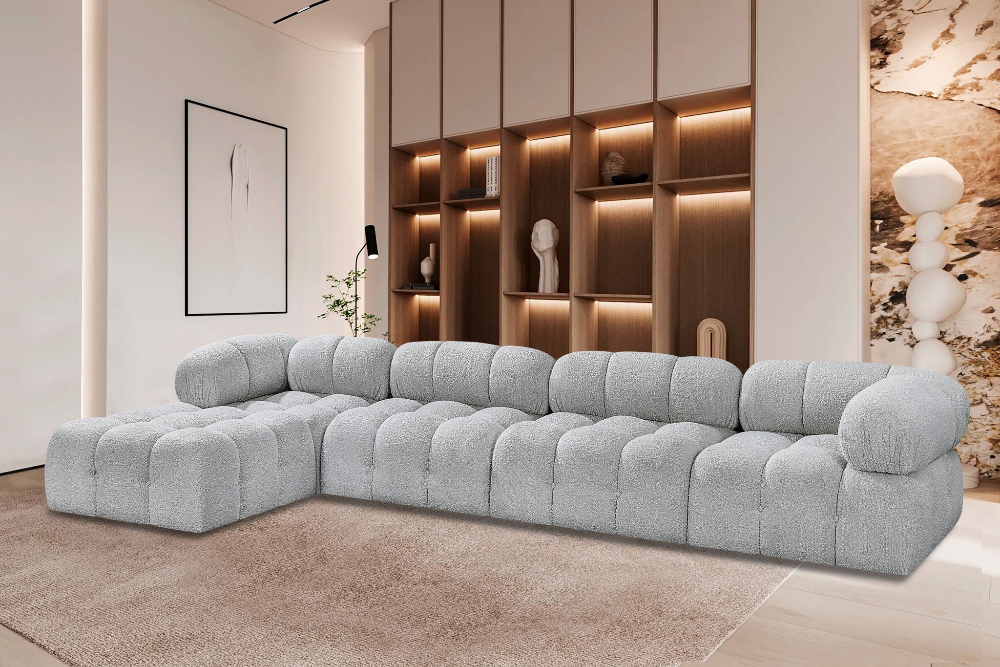 Ames - 5 Piece Fabric Modular Sectional - Urban Living Furniture (Los Angeles, CA)