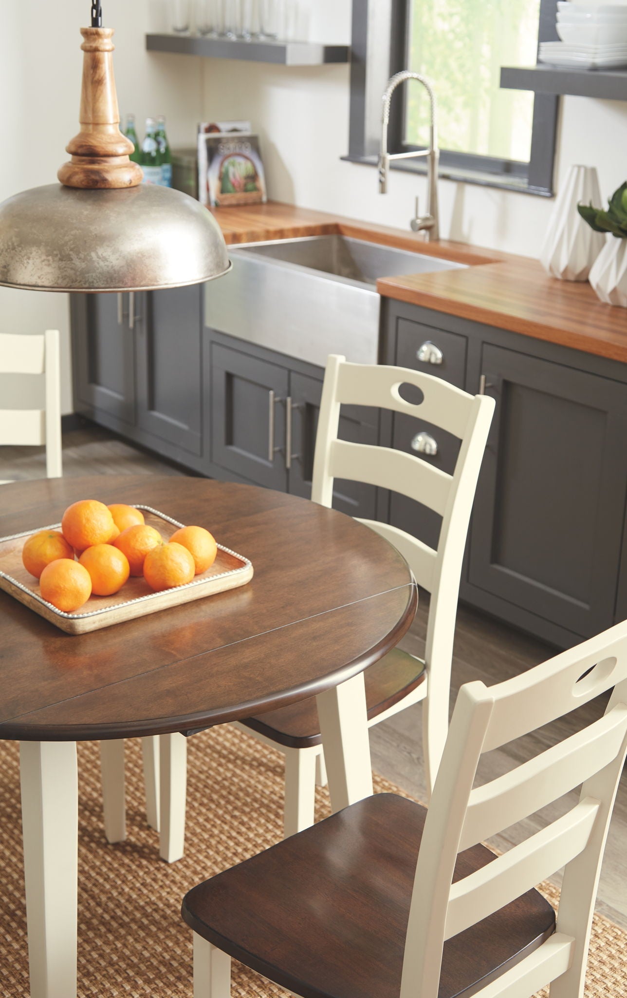 Woodanville - Round Dining Table Set - Urban Living Furniture (Los Angeles, CA)